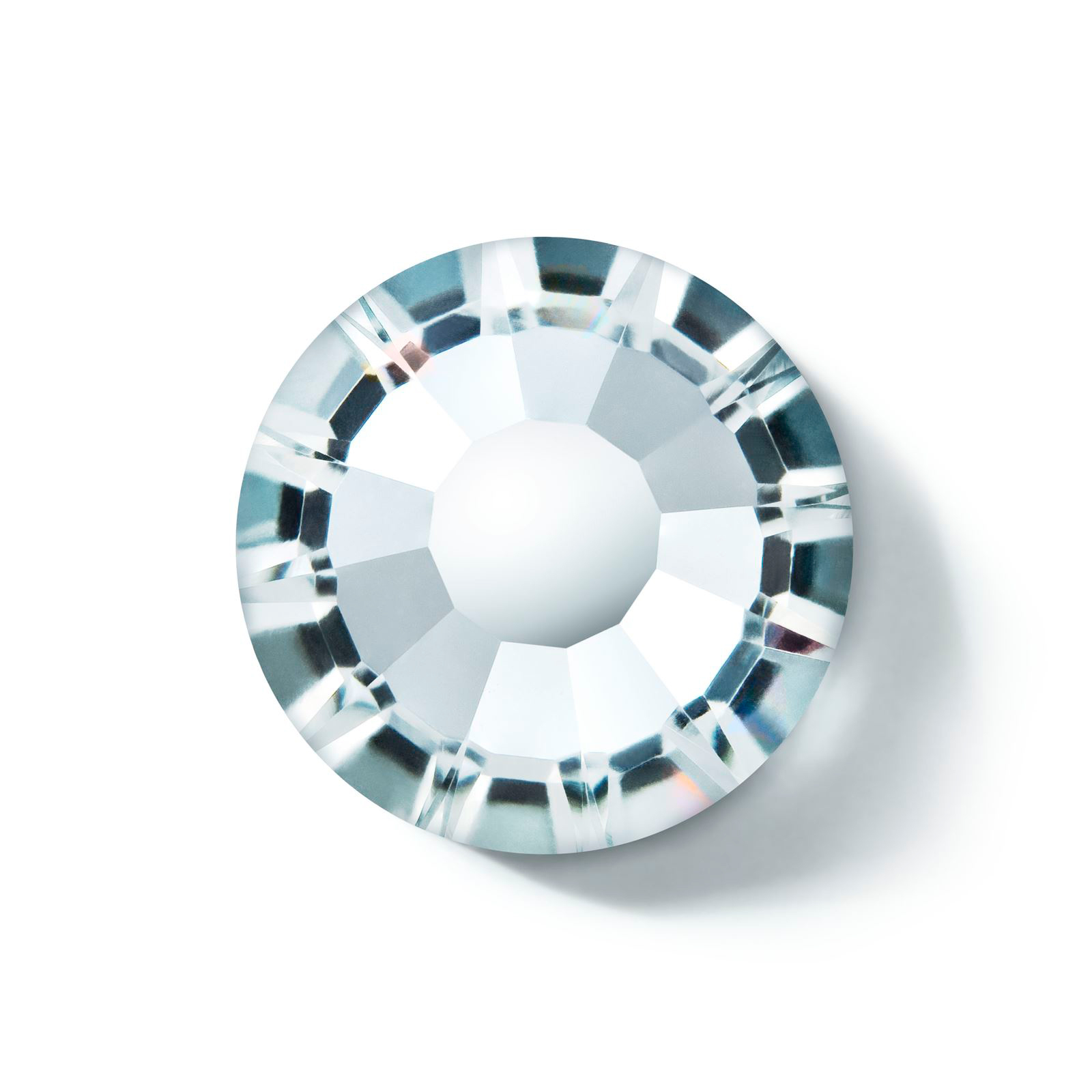 Preciosa Chaton Rose MAXIMA Silver Aquamarine Color