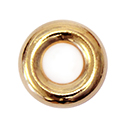 Plastic Bead - Smooth Round Ring 16MM GOLD Plated