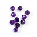 Gemstone 1-Hole Ball 06MM AMETHYST