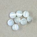 Fiber-Optic 1-Hole Ball - 08MM CAT'S EYE WHITE