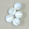 Fiber-Optic 1-Hole Ball - 12MM CAT'S EYE WHITE