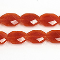 Gemstone Bead - Faceted Octagon 18x13MM Dyed QUARTZ Col. 20 LT CORNELIAN