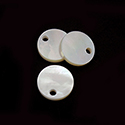 Shell Pendant - Smooth Flat Round 11MM WHITE MOP