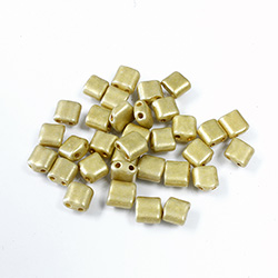 Preciosa Czech Glass 2-Hole Seed Bead - Karo 5x5MM 16784 COPPER