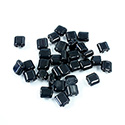 Preciosa Czech Glass 2-Hole Seed Bead - Karo 5x5MM 23980 JET
