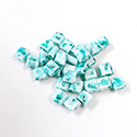 Preciosa Czech Glass 2-Hole Seed Bead - Karo 5x5MM 26258 AGATE GREEN

