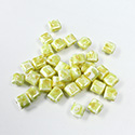 Preciosa Czech Glass 2-Hole Seed Bead - Karo 5x5MM 26286 AGATE YELLOW

