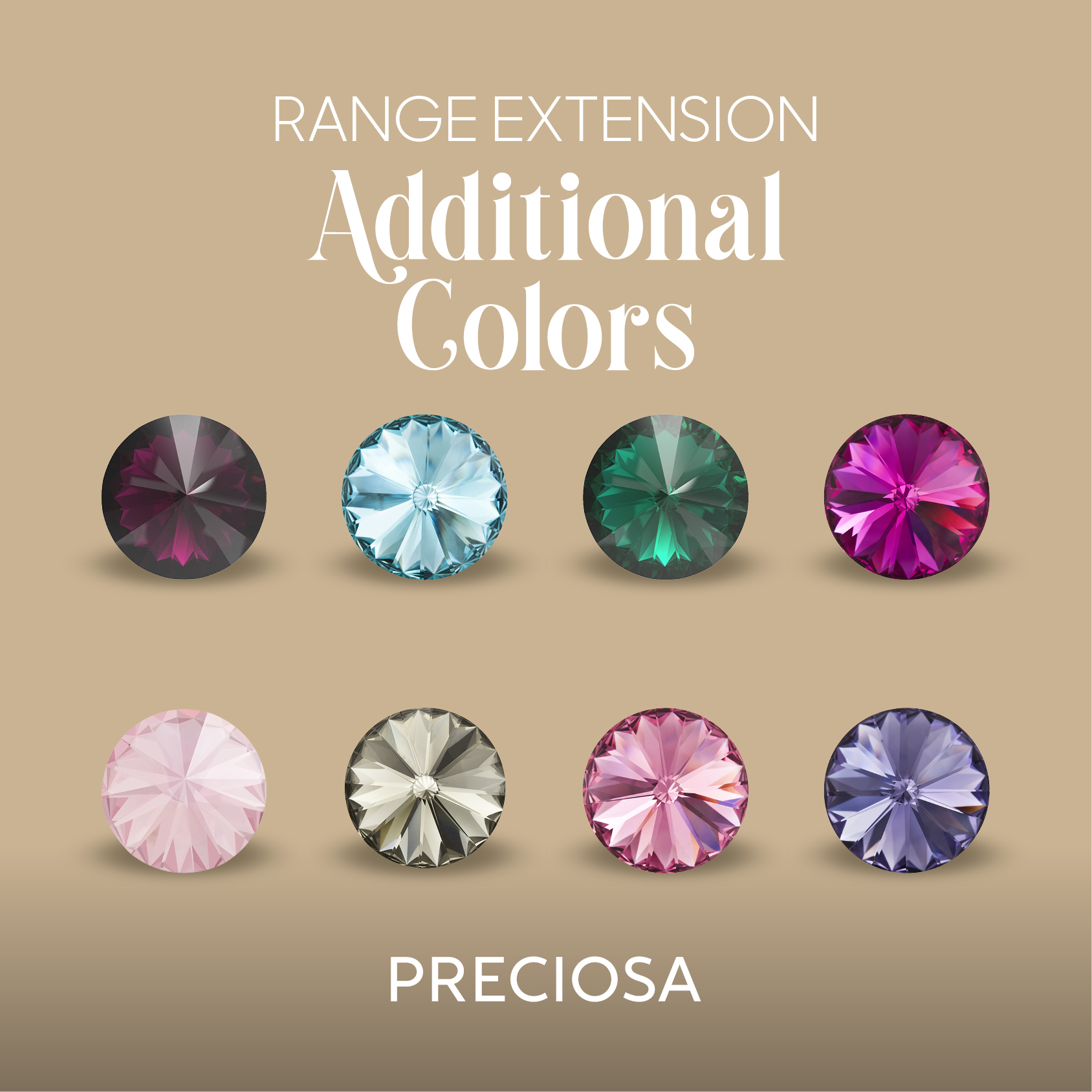 Preciosa Color Size Range Extensions