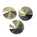 Preciosa Crystal Point Back MAXIMA Rivoli Foiled -  14MM STAR GOLD