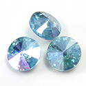 Preciosa Crystal Point Back Rivoli Foiled - 39SS AQUAMARINE AB