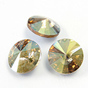 Preciosa Crystal Point Back Rivoli Foiled - 39SS LT COLORADO TOPAZ AB