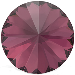 Preciosa Crystal Point Back MAXIMA Foiled Rivoli - 12MM AMETHYST