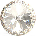 Preciosa Crystal Point Back MAXIMA Foiled Rivoli - 12MM ARGENT FLARE
