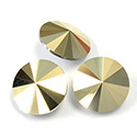 Preciosa Crystal Point Back MAXIMA Rivoli Foiled - 18MM AURUM