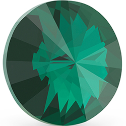 Preciosa Crystal Point Back MAXIMA Rivoli Foiled - SS47 EMERALD