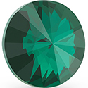 Preciosa Crystal Point Back MAXIMA Foiled Rivoli - 12MM EMERALD