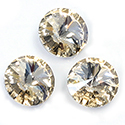 Preciosa Crystal Point Back MAXIMA Rivoli Foiled - 14MM CRYSTAL HONEY