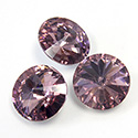 Preciosa Crystal Point Back MAXIMA Foiled Rivoli - 12MM LT AMETHYST