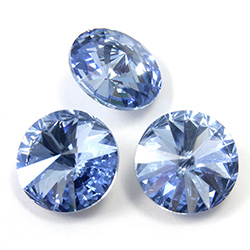 Preciosa Crystal Point Back MAXIMA Foiled Rivoli - 12MM LT SAPPHIRE