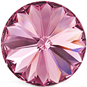 Preciosa Crystal Point Back MAXIMA Foiled Rivoli - 12MM ROSE