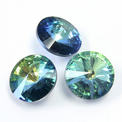 Preciosa Crystal Point Back Rivoli Foiled - 39SS SAHARA