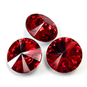 Preciosa Crystal Point Back MAXIMA Foiled Rivoli - 12MM SIAM RUBY