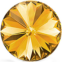 Preciosa Crystal Point Back MAXIMA Rivoli Foiled - 14MM TOPAZ