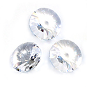 Preciosa Crystal Point Back MAXIMA Rivoli Unfoiled - SS17 CRYSTAL Clear
