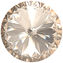 Preciosa Crystal Point Back MAXIMA Foiled Rivoli - 12MM CRYSTAL VELVET