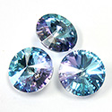 Preciosa Crystal Point Back MAXIMA Foiled Rivoli - 12MM VITRAIL LIGHT