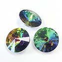 Preciosa Crystal Point Back Rivoli Foiled - 14MM VITRAIL MEDIUM