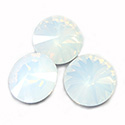 Preciosa Crystal Point Back MAXIMA Rivoli Foiled - SS47 WHITE OPAL