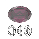 Preciosa Crystal Point Back MAXIMA Fancy Stone - Oval 08x6MM AMETHYST
