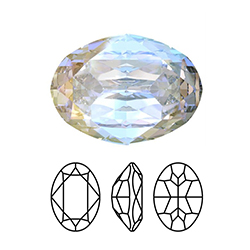 Preciosa Crystal Point Back MAXIMA Fancy Stone - Oval 08x6MM CRYSTAL AB