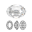Preciosa Crystal Point Back MAXIMA Fancy Stone - Oval 06x4MM CRYSTAL