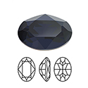 Preciosa Crystal Point Back MAXIMA Fancy Stone - Oval 08x6MM DARK INDIGO