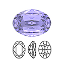 Preciosa Crystal Point Back MAXIMA Fancy Stone - Oval 14x10MM TANZANITE
