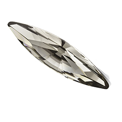 Preciosa Crystal Point Back MAXIMA Fancy Stone - Slim Navette 35x9.5MM BLACK DIAMOND