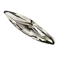 Preciosa Crystal Point Back MAXIMA Fancy Stone - Slim Navette 11x3MM BLACK DIAMOND