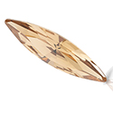 Preciosa Crystal Point Back MAXIMA Fancy Stone - Slim Navette 11x3MM LIGHT COLORADO TOPAZ