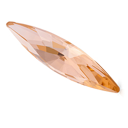 Preciosa Crystal Point Back MAXIMA Fancy Stone - Slim Navette 11x3MM LIGHT PEACH