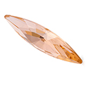 Preciosa Crystal Point Back MAXIMA Fancy Stone - Slim Navette 11x3MM LIGHT PEACH