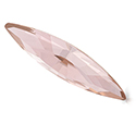 Preciosa Crystal Point Back MAXIMA Fancy Stone - Slim Navette 15x4MM VINTAGE ROSE