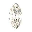 Preciosa MAXIMA Crystal Point Back Fancy Stone - Navette 08x4MM ARGENT FLARE