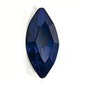 Preciosa MAXIMA Crystal Point Back Fancy Stone - Navette 15x7MM DARK INDIGO