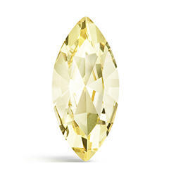 Preciosa MAXIMA Crystal Point Back Fancy Stone - Navette 08x4MM JONQUIL