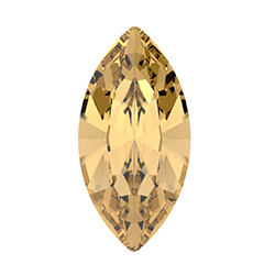 Preciosa MAXIMA Crystal Point Back Fancy Stone - Navette 10x5MM LIGHT COLORADO TOPAZ
