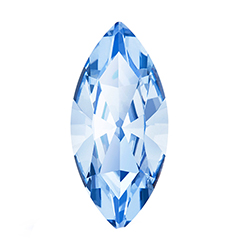 Preciosa MAXIMA Crystal Point Back Fancy Stone - Navette 10x5MM LT SAPPHIRE