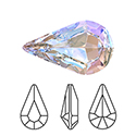 Preciosa Crystal Point Back MAXIMA Fancy Stone - Pear 13x7.8MM CRYSTAL AB