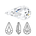 Preciosa Crystal Point Back MAXIMA Fancy Stone - Pear 06x3.6MM CRYSTAL